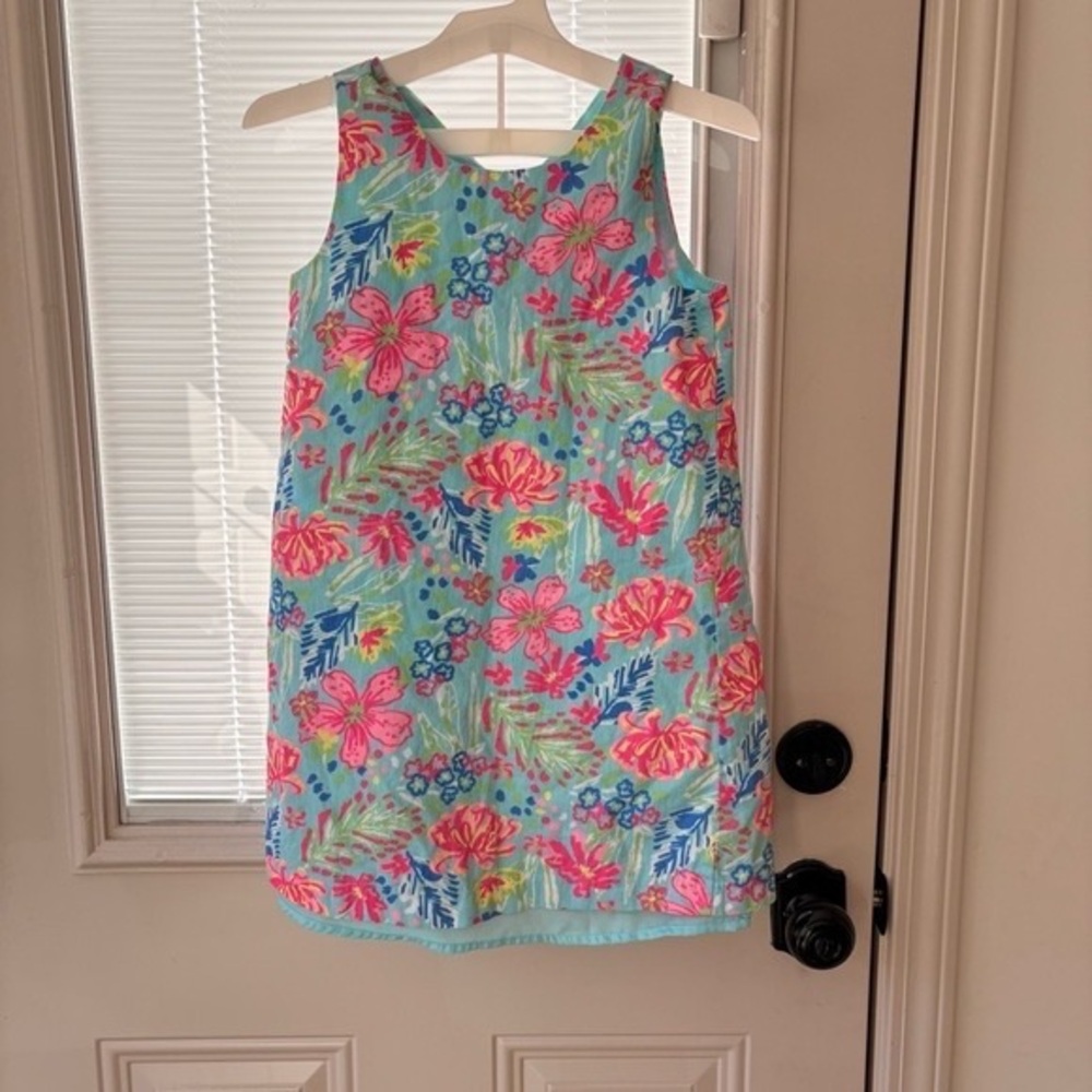 Tommy Bahama Kids Floral Dress - Pink and Blue